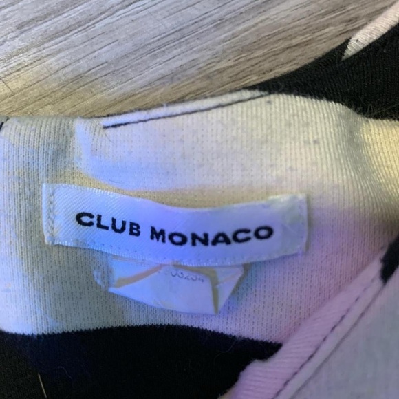 Club Monaco Black and White Checkered Mini Dress - Picture 3 of 3